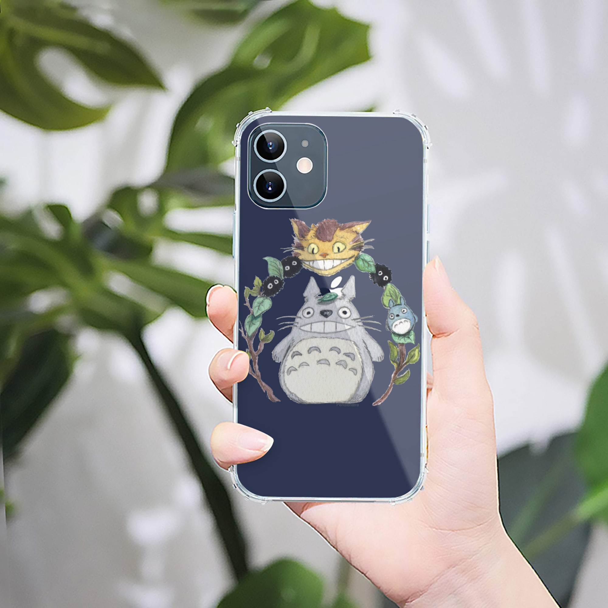 （画像用） となりのトトロ 草壁メイ 草壁サツキ My Neighbor Totoro Satsuki Kusakabe Mei Kusakabe 【iPhone 12シリーズ対応】透明スマホケース（クリアソフトケース）